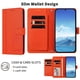 thumbnail image 5 of Funda Cartera Trébol para iPhone 16 Pro Max con Ranuras Tarjetas y Carga Inalámbrica Naranja, 5 of 6