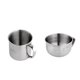 thumbnail image 3 of Taza que acampa portátil de la taza de la leche del café del ni?o del acero inoxidable 2pcs con la manija, 3 of 5