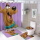 thumbnail image 1 of Scooby doo-theme 4-Piece Shower Curtain Set with Rugs, Waterproof Bathroom Decor Set Includes Bath Mat, U-Shaped Rug, Toilet Lid Cover and Curtain with Hooks, 1 of 6
