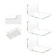 thumbnail image 4 of Estantes de pared de acrílico Repisas de exhibición Estante organizador de pared Estantes de almacenamiento de baño Estante flotante de almacenamiento Transparente, 4 of 4