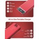 thumbnail image 3 of Batería externa Nusyddy 20000 mAh Carga rápida Rojo, 3 of 8