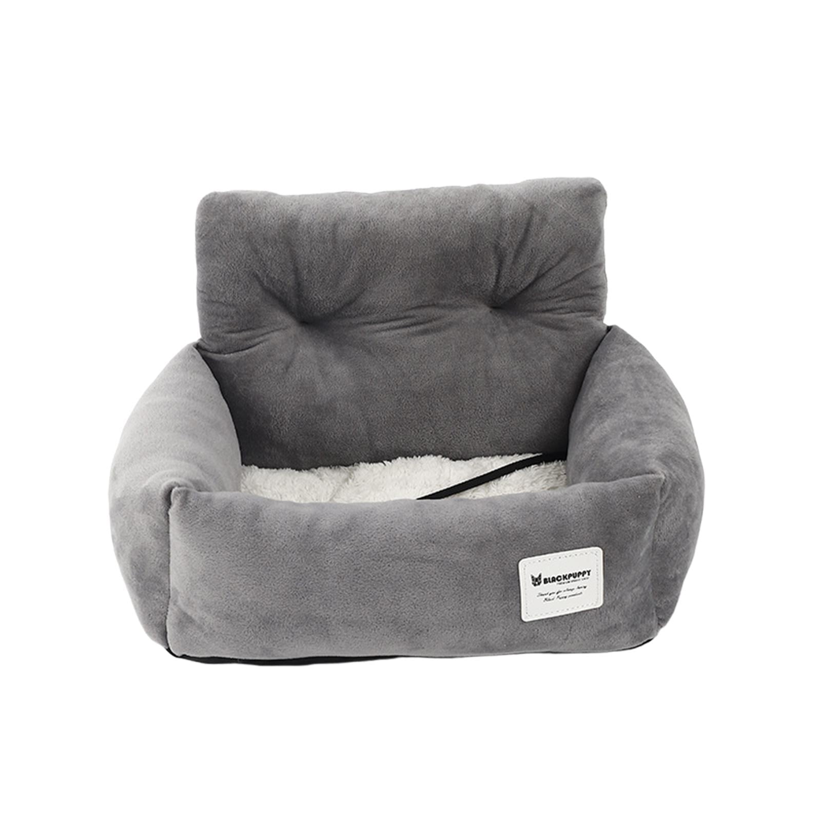 Magideal - Asiento Elevador Para Automóvil Para Mascotas Transportín Para Perros Y Gatos De Viaje Portátil Instale Fácilmente Accesorios De Tela Suave Y Cálido G 53x42x29cm