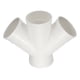 thumbnail image 1 of Divisor de Conducto Doble Wye Uxcell, Adaptador de Conector de Tubería de Conducto 4", 1 of 6