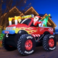 Papá Noel Inflable Zpisf Monster Truck 8 Pies