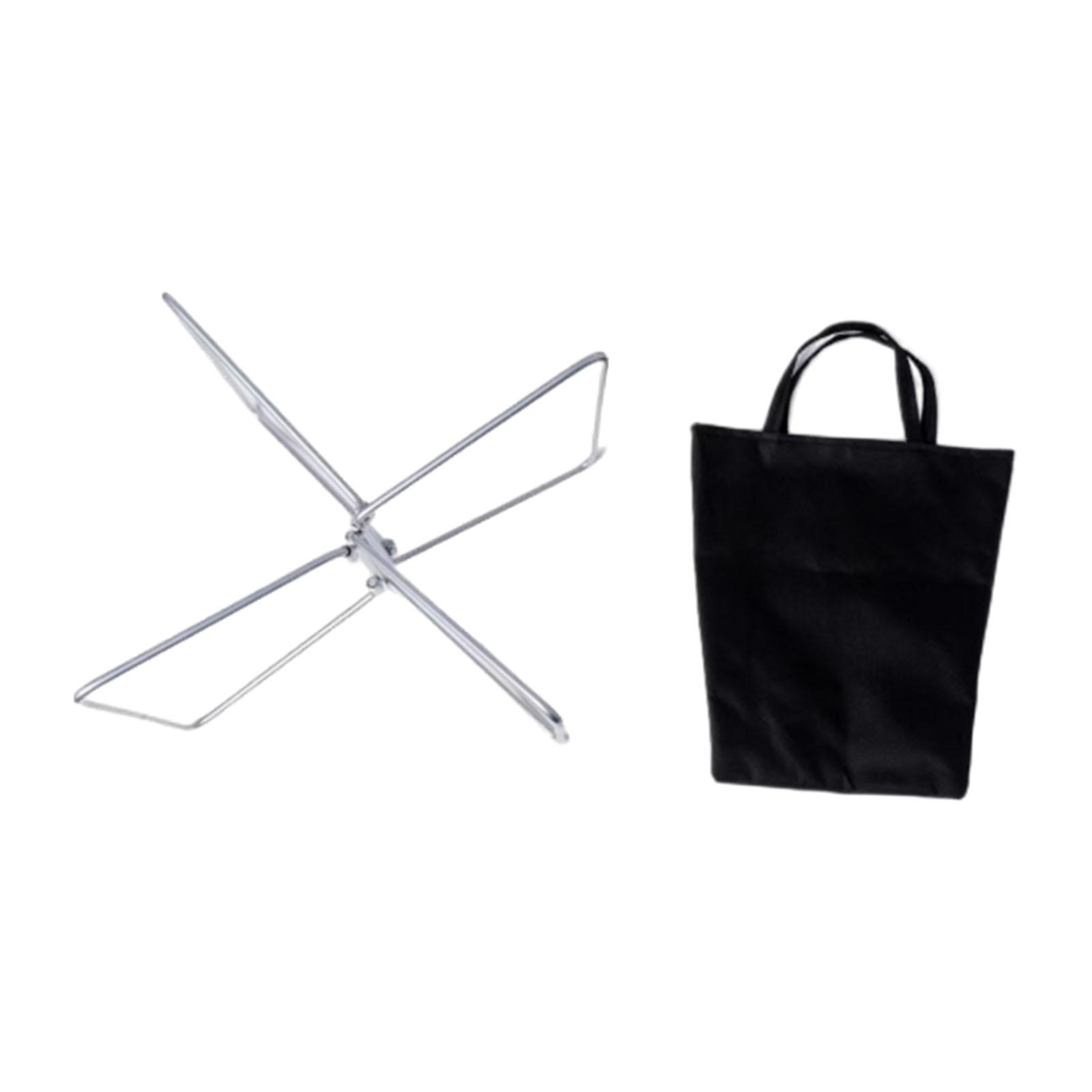 Magideal - Soporte Para Hielera Plegable, Soporte Para Hielera Portátil Con Bolsa De Transporte, Portaequipajes, Muebles De Camping Para Viajes, Cocina Doméstica L Plata