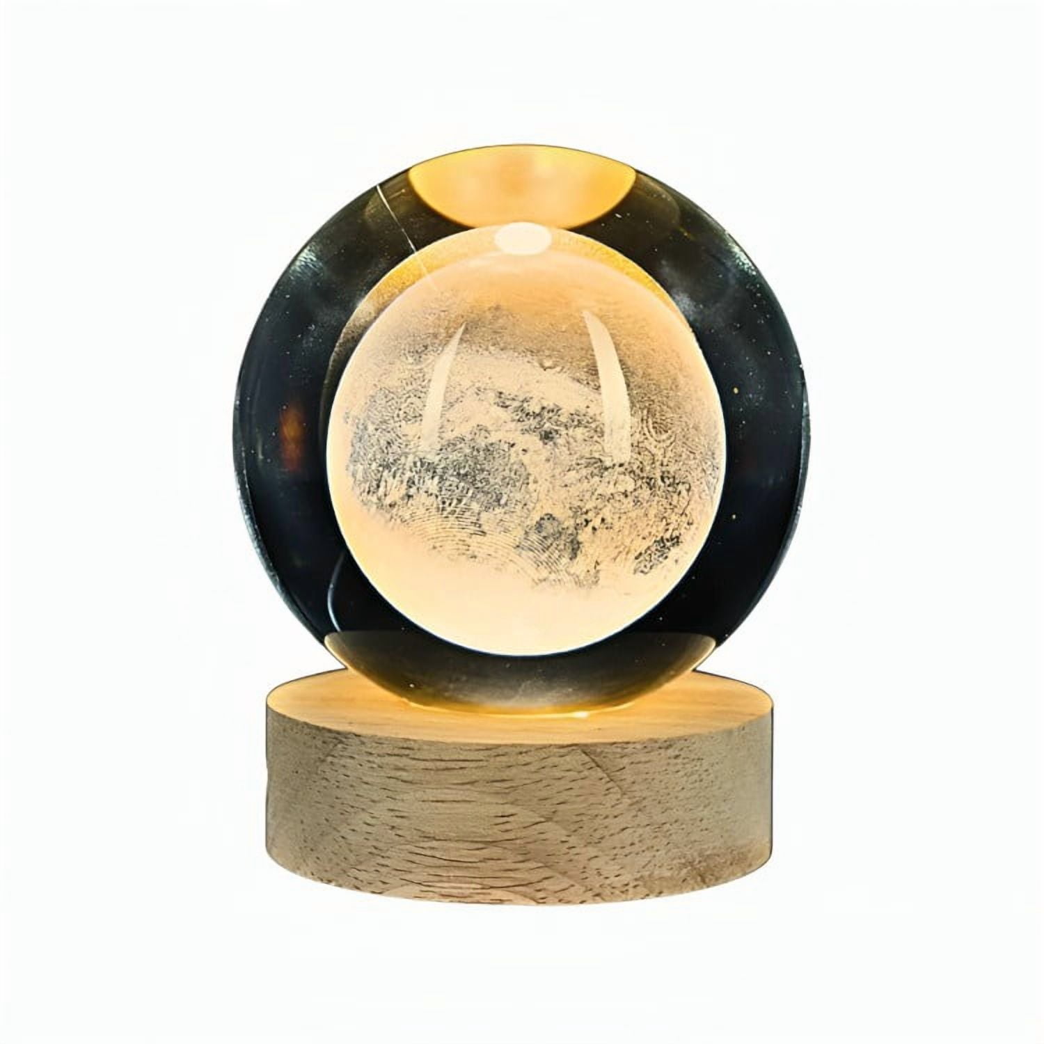 Genérico - Lampara Bola De Cristal Led Luna