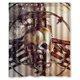 thumbnail image 1 of Cortina de ducha Mad Max, juego de cortinas de baño con ganchos, tamaño 60 x 72 pulgadas, 1 of 3
