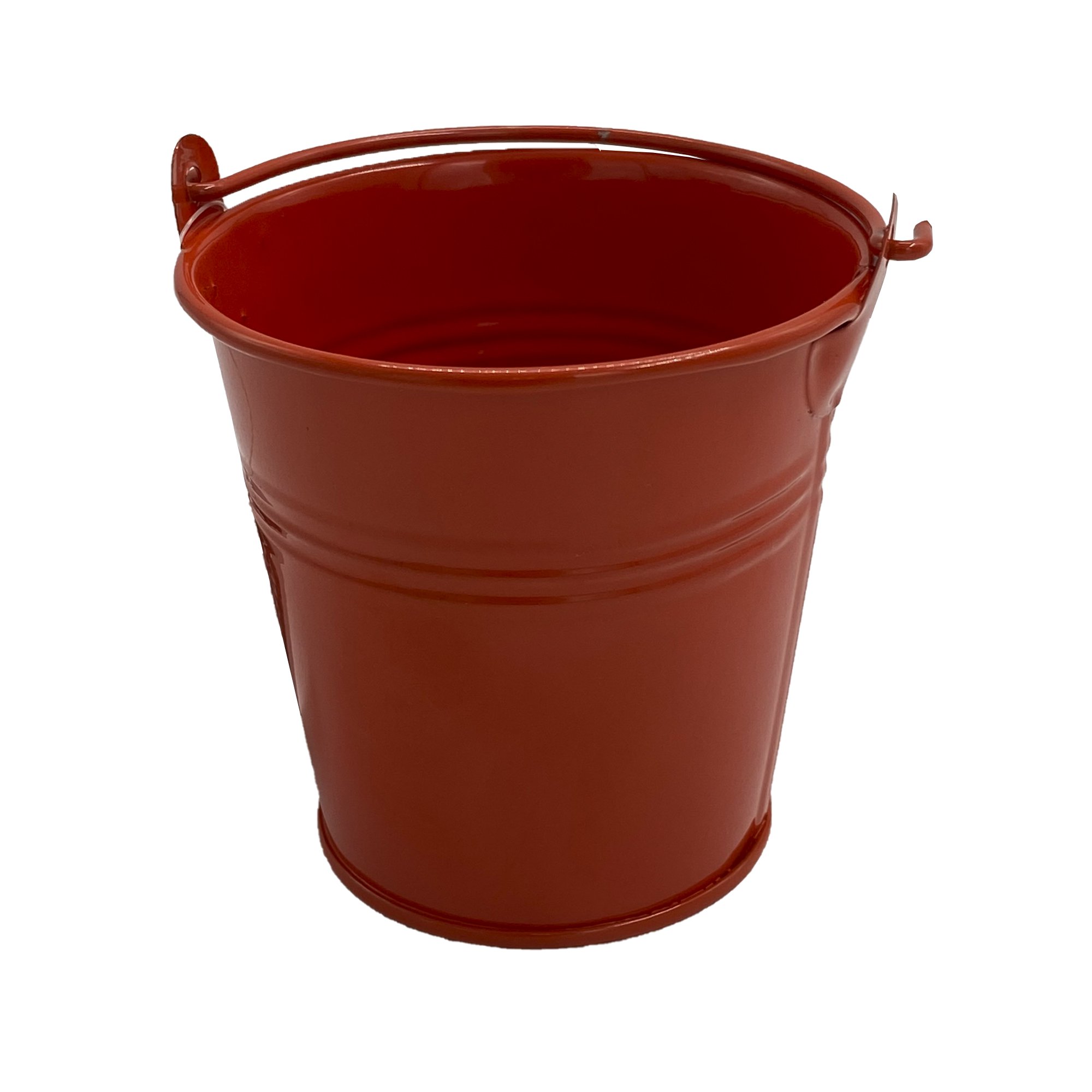 Homewell - Balde De Metal Rojo 8x7cm