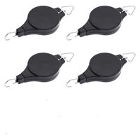 Xusx111 - Poleas De La Planta De 4 Piezas Polea Del Gancho De La Planta Con Ganchos De Techo De 4 Piezas Para Plantas Colgantes Colgantes De Plantas Retráctiles Al Aire Libre Para Cestas Colgantes Mac