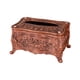 thumbnail image 4 of Caja De Pañuelos Cubierta Contenedor Papel Higiénico Soporte Para Dormitorio Tocador Encimera Pequeño Bronce Rojo, 4 of 5