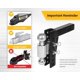 thumbnail image 4 of Soporte de bola doble ajustable MAXXHAUL 50963 para receptor de 2 pulgadas, 4 of 4