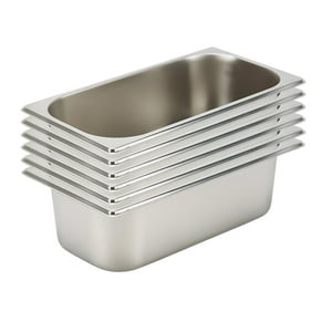 Prochef - Pack 6 Depositos Gastro Gn 1/3 X 100 Mm Acero Inox