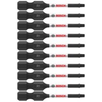 Bosch - Brocas Eléctricas Para Atornillar Itsq12B Paquete De 10 Unidades Cuadradas #1