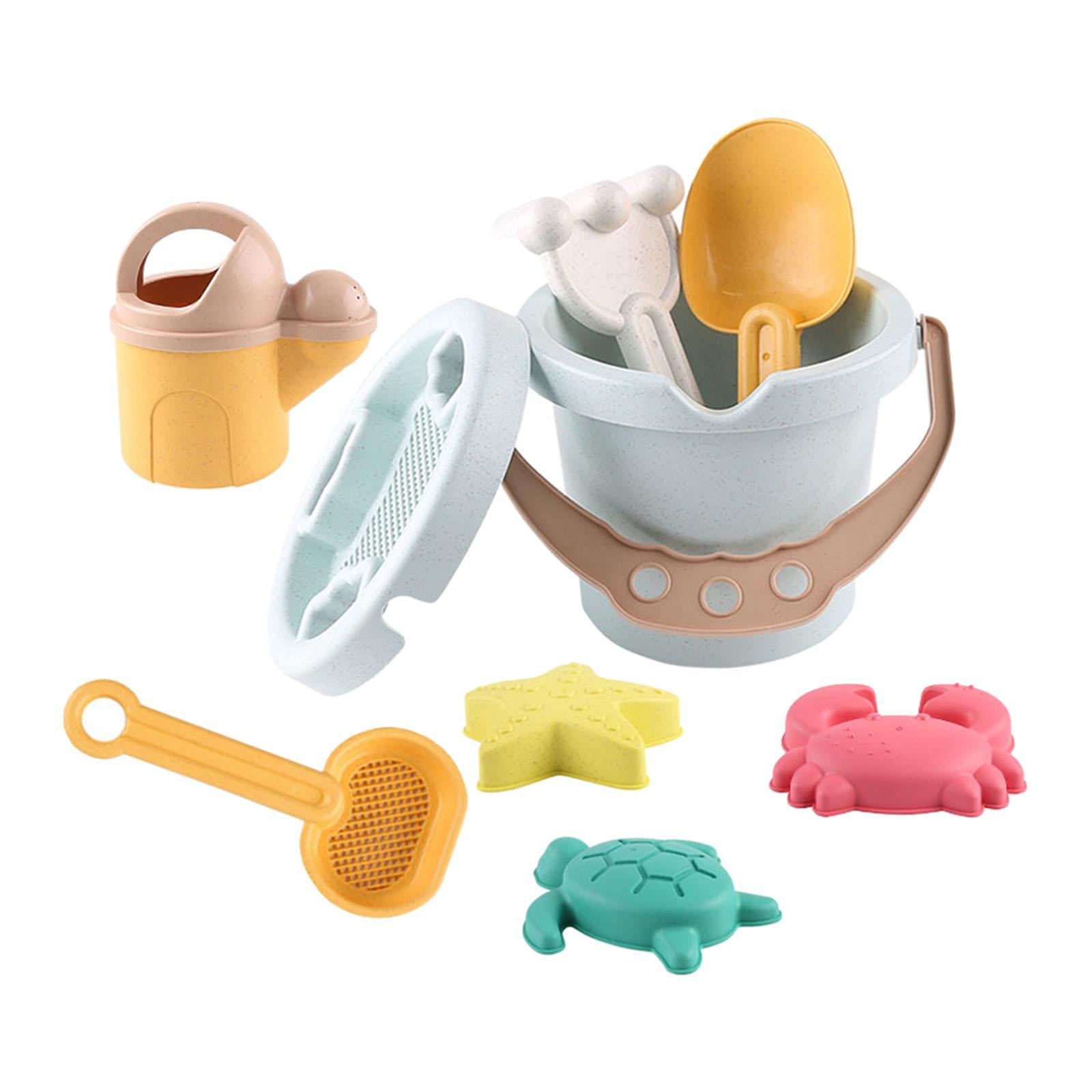 Magideal - Juego De Arena De Juguetes De Playa De 9 Piezas Para Niños Y Niñas De 3 A 10 Años En Edad Preescolar