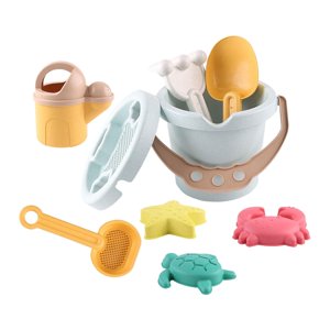 Magideal - Juego De Arena De Juguetes De Playa De 9 Piezas Para Niños Y Niñas De 3 A 10 Años En Edad Preescolar