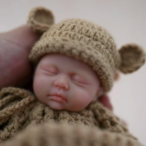 Minimuñeca Reborn Myrebaby Sweet Dreams Jose, 18 Cm, Totalmente De Silicona