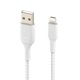 thumbnail image 3 of Cable Lightning Belkin BoostCharge trenzado de 2 m, blanco, 3 of 7