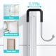 thumbnail image 5 of Carrito de ducha Aitatty para colgar sobre la puerta, plateado, inoxidable, 5 of 7