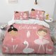 thumbnail image 1 of Cartoon Cute Ballet Girl Ballerina Comforter Bedding Set,Duvet Cover Bed Set Quilt Cover Pillowcase,Queen Size Bedding Set Kids Bed Sheets, 1 of 5