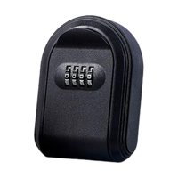 Magideal - Caja Organizadora De Armario Para Llaves, Caja De Almacenamiento De Llaves Montada En La Pared Con Bloqueo Digital Para Llaves De Casa, Gestión De Pr Negro