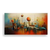 Genérico - Cuadro Abstracto Horizontal 80X40 Cm