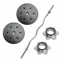 Linea Sport - Barra Preolímpica Zeta 120Cm Cromada +20Kg En Discos