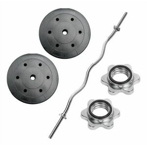 Linea Sport - Barra Preolímpica Zeta 120Cm Cromada +20Kg En Discos