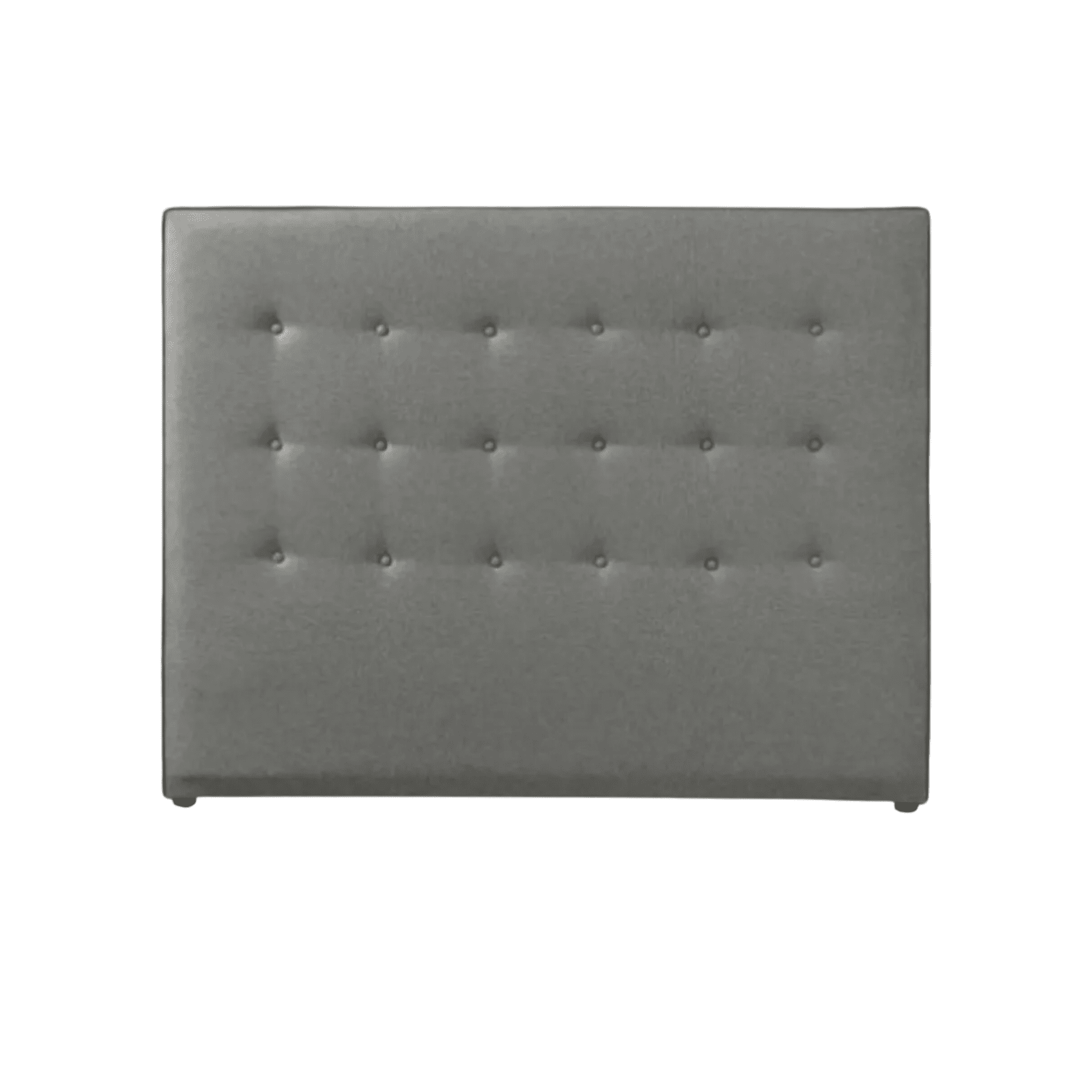 M+ Design - Respaldo Tela Gris - 120x153x8 Cm