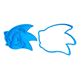 thumbnail image 1 of Cortador de Galletas de Sonic, 1 of 2