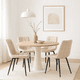 thumbnail image 2 of Pack de 4 Sillas de Comedor Macron Acolchada Terciopelo - Beige, 2 of 7