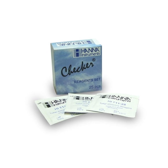 Reactivos Hanna Instruments HI711-25 Cloro Total 25 piezas