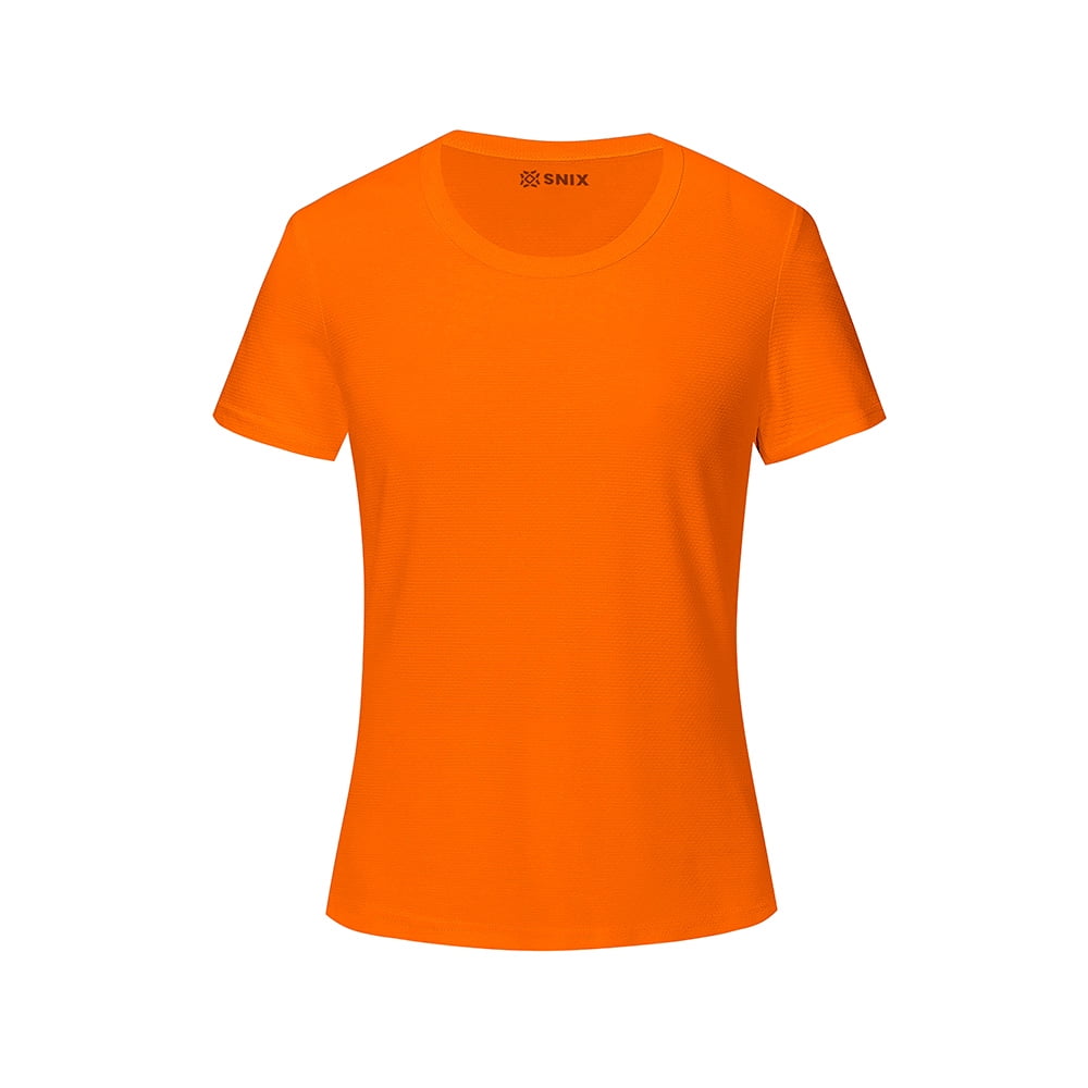 Snix - Polera Femenina Dry Fit - Naranja Fluor Talla Xxl