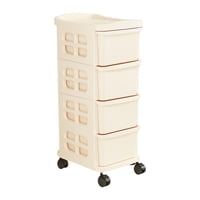 Magideal - Carrito Utilitario Con Ruedas, Carrito De Almacenamiento Multifuncional, Carrito De Almacenamiento Con Cajones Para Cocina, Sala De Estar, Lavandería 4 Niveles