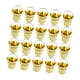 thumbnail image 2 of 20 Cubos Pequeños para Dulces, Bocadillos, Suministros para Fiestas, Centros de Mesa, Decoración, Decoración Portátil para Bodas, Barril para Galletas Oro, 2 of 5
