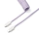 thumbnail image 2 of Cable de aviador en espiral personalizado Keychron USB-C violeta claro, 2 of 6