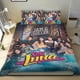 thumbnail image 1 of SOY LUNA Conjunto de sábanas temático, trío de piezas, cómodo y amigable con la piel, diseño único, regalo de decoración para el hogar para familiares, amigos y fans,140cm *210cm, 1 of 6
