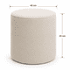 thumbnail image 2 of Puff Redondo Beige Felpa, 2 of 2