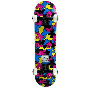 Skate Patineta Gangsta Kid Puzzle 7.25 Completo Armado Negro St