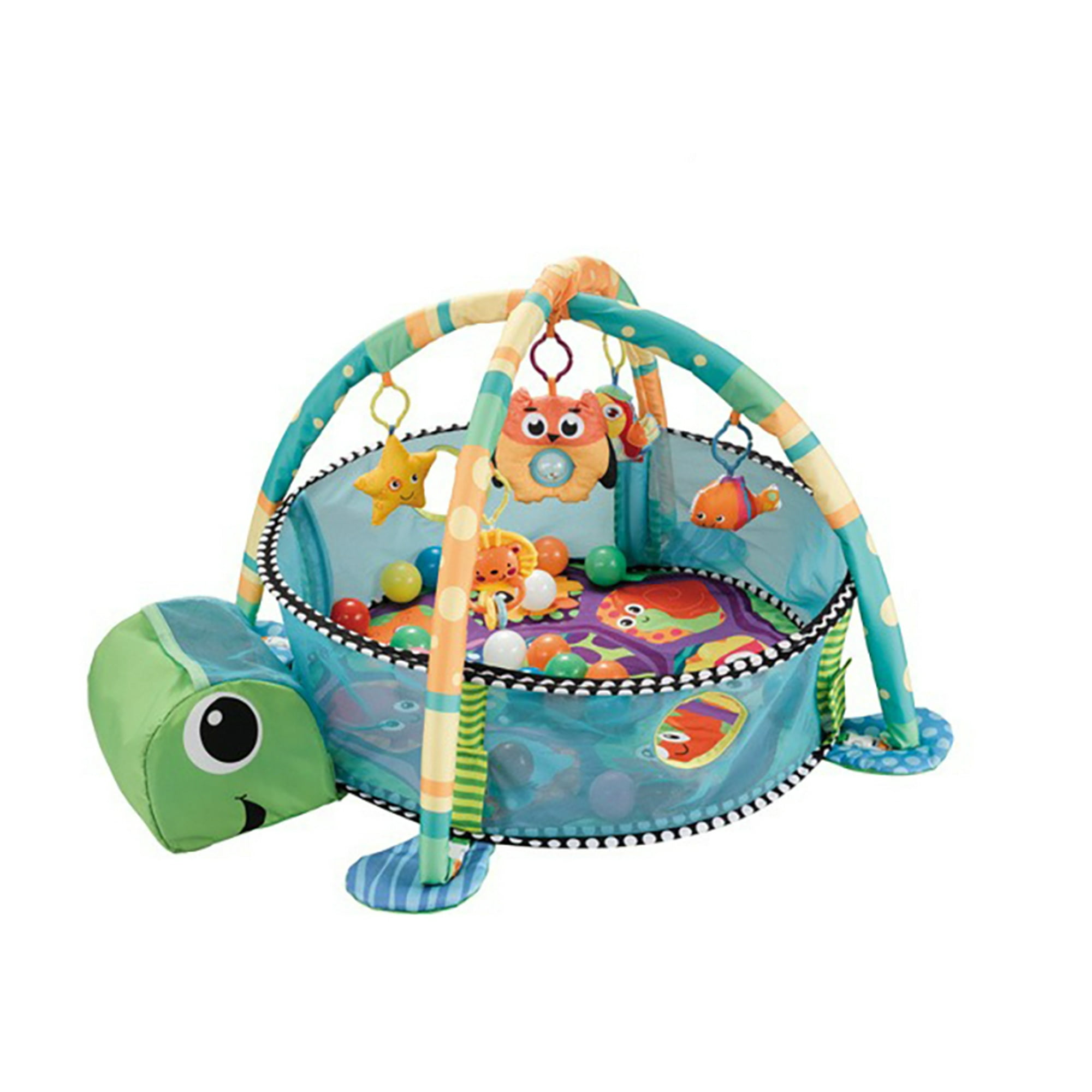Happy Space - Gimnasio Piscina Pelotas 3 En 1 Tortuga