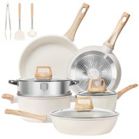 Juego De Utensilios De Cocina Soday Granito Blanco 12 Unidades