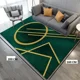 thumbnail image 2 of Alfombra 160x200 Moderna Elegante Decorativa Wym Círculo Verde Oscuro, 2 of 3