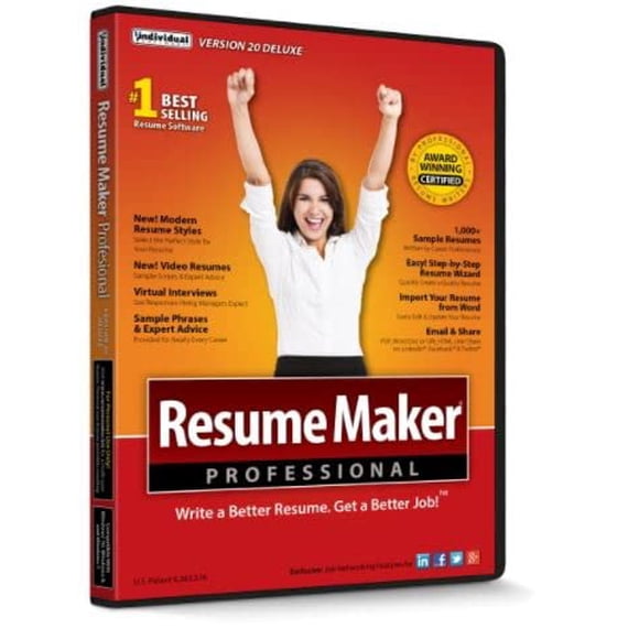 Software Individual ResumeMaker Professional Deluxe 20 CD