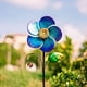 thumbnail image 3 of Molinillo de Viento Viveta Flor Azul 73 cm Metal Jardín, 3 of 3