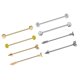 thumbnail image 4 of Pendientes De Barra De Acero Inoxidable Industriales De 4 Piezas Oro + Plata, 4 of 6
