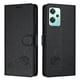 thumbnail image 1 of Funda tipo cartera FOXDOCK para Oneplus Nord 2 Lite con soporte, ranuras, RFID, diseño de gato, 1 of 5