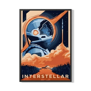 Creango - Cuadro Poster Enmarcado Interestelar Decorativo