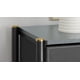 thumbnail image 2 of Velador Cajonera 2 Cajones Metal Eco Cuero Negro, 2 of 4