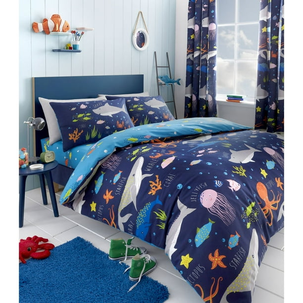 Juego de Funda Nórdica Sea Life de Bedlam en Multicolor