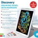 thumbnail image 3 of Caballete de dibujo Discovery Kids Neon Glow con 6 rotuladores de colores, 3 of 3