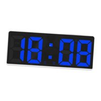 Bothyi - Reloj Despertador De Gran Número, Pantalla Led De Fecha De Mesa Para Ancianos, Hogar, Sala De Estar, Azul